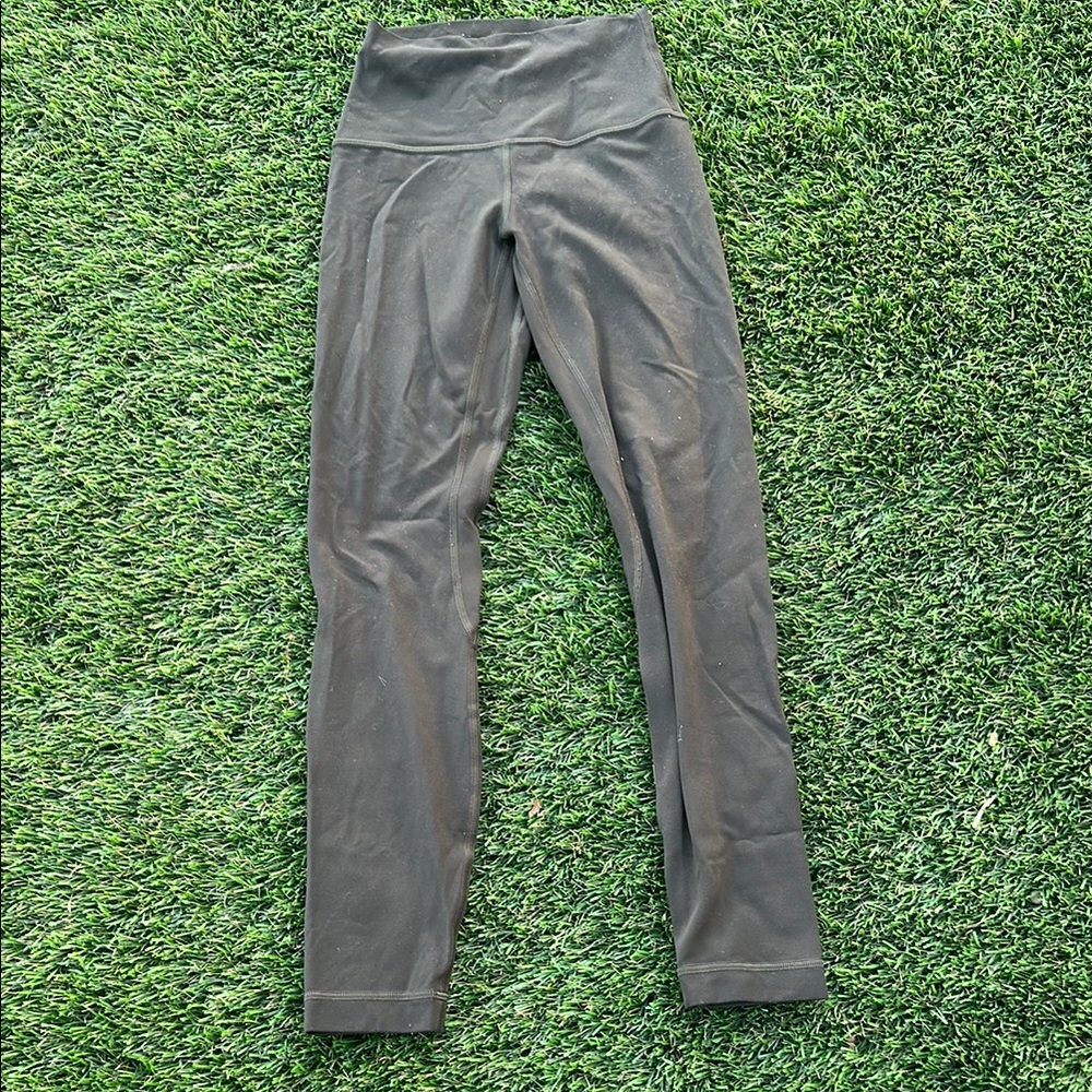 Lululemon Athletica Olive Green Leggings High Waist Performance